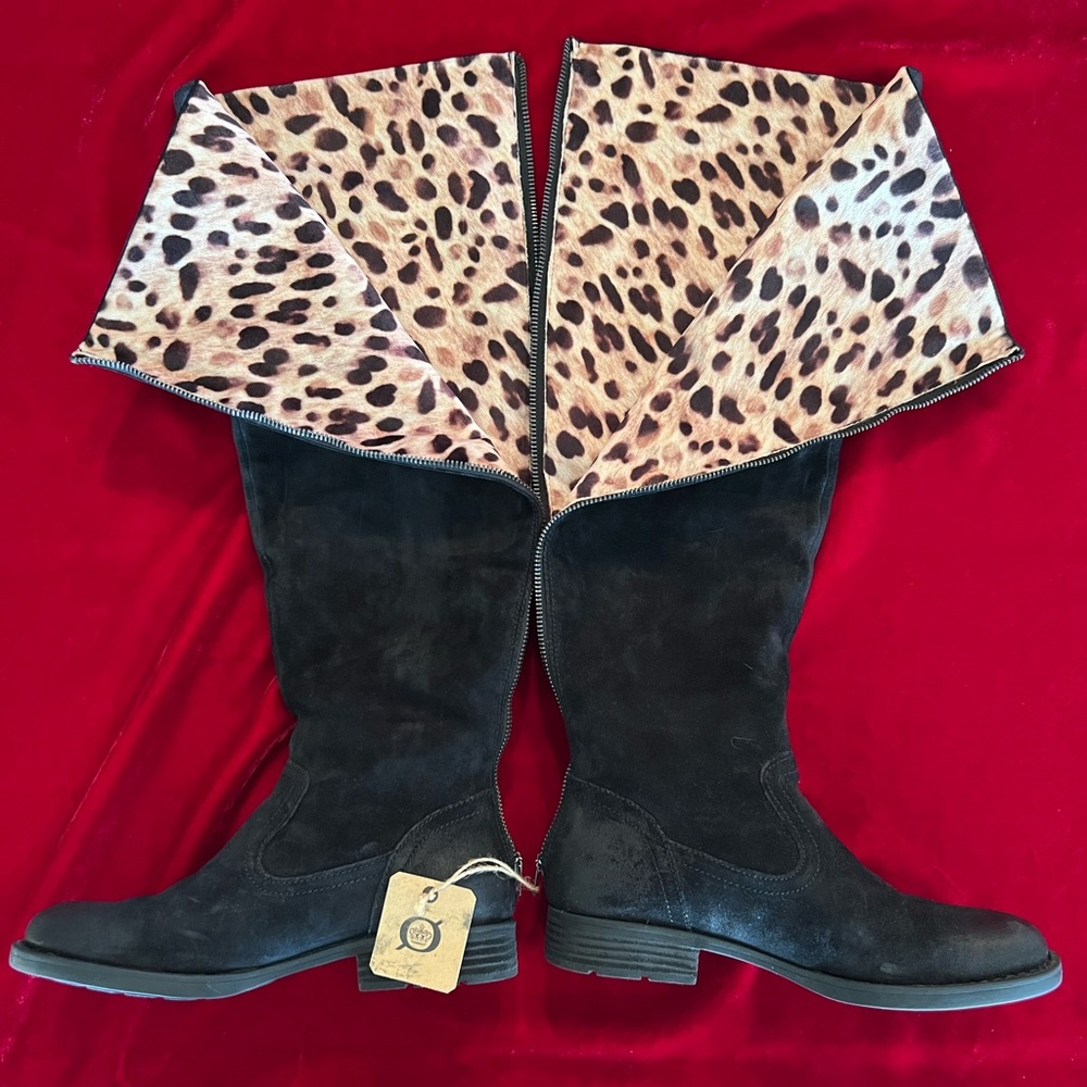 Born Black Suede NWT Tall Boots